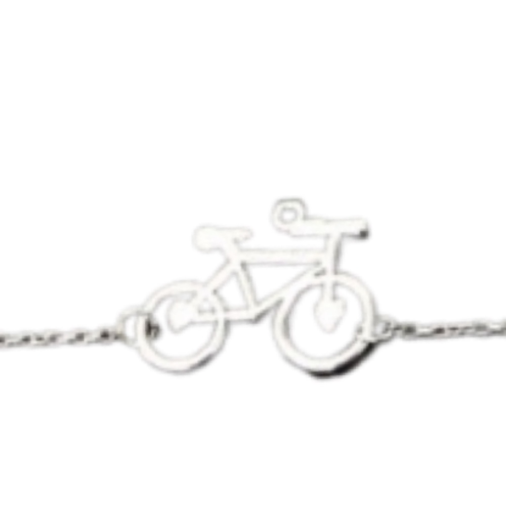 Silver Bike Chain Link Bracelet